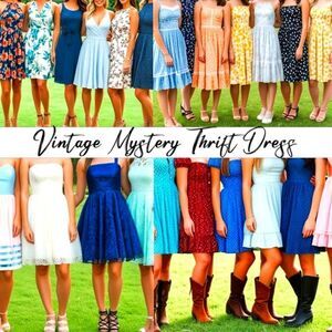 Vintage dresses.  Mystery Box.